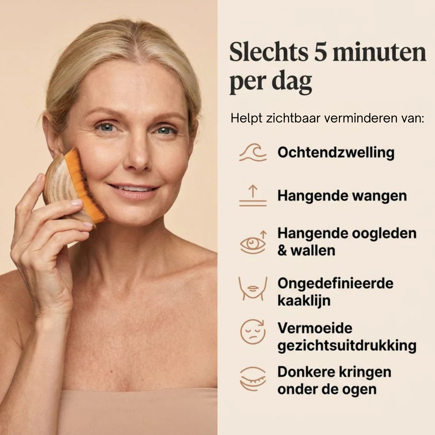 Lymera Gezichtsborstel voor Lymfedrainage